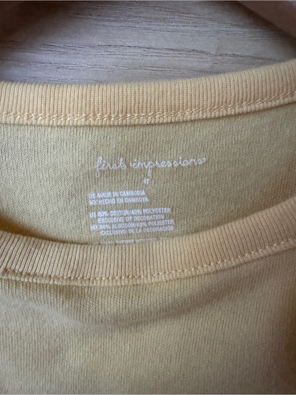 First Impressions Pale Yellow Ruffle Tank Top - Picture 3 of 3